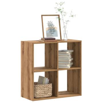  Bookcase Artisian Oak 68.5x32x68.5 cm Engineered Wood