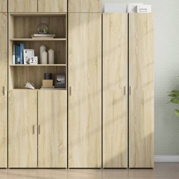  Highboard Sonoma Oak 40x42.5x185 cm Engineered Wood