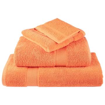  Premium Shower Towels SOLUND 4 pcs Orange 70x140 cm 600 gsm