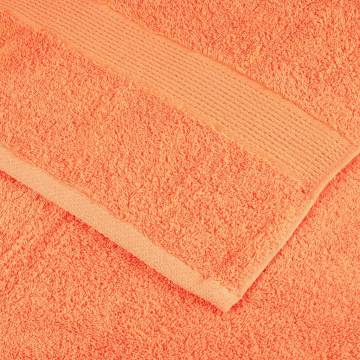  Premium Shower Towels SOLUND 4 pcs Orange 70x140 cm 600 gsm