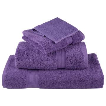  Premium Shower Towels SOLUND 4 pcs Purple 70x140 cm 600 gsm