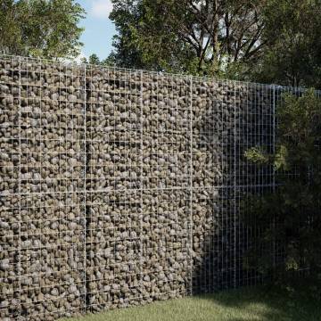  Gabion Basket with Cover 150x100x200 cm Galvanised Iron