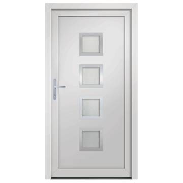  Front Door White 98x208 cm PVC