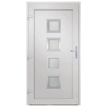  Front Door White 98x208 cm PVC