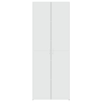  Highboard White 70x42.5x185 cm Engineered Wood