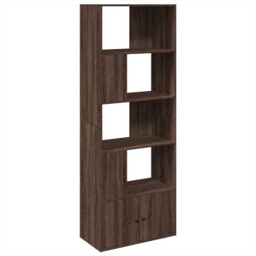  Bookcase Brown Oak 70x36x189 cm Engineered Wood