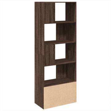  Bookcase Brown Oak 70x36x189 cm Engineered Wood