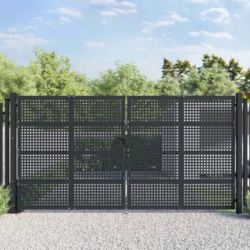  Garden Gate Anthracite 400x250 cm Steel