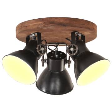  Industrial Ceiling Lamp 25 W Black 42x27 cm E27