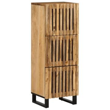  Highboard 40x34x110 cm Solid Wood Rough Mango