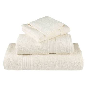  Premium Towels SOLUND 2 pcs Cream 100x200 cm 600 gsm