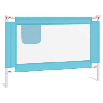  Toddler Safety Bed Rail Blue 100x25 cm Fabric