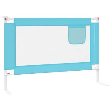  Toddler Safety Bed Rail Blue 100x25 cm Fabric