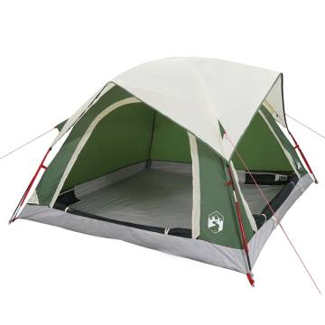  Camping Tent Cabin 4-Person Green Waterproof