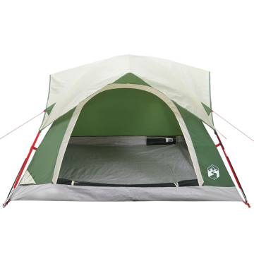  Camping Tent Cabin 4-Person Green Waterproof