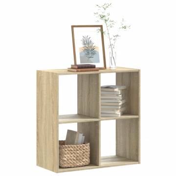  Bookcase Sonoma Oak 68.5x32x68.5 cm Engineered Wood