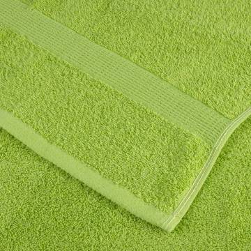  6 Piece Premium Towel Set SOLUND Apple Green 600 gsm