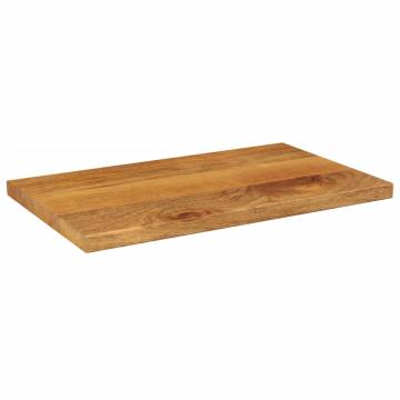  Table Top 50x30x2.5 cm Rectangular Solid Wood Mango