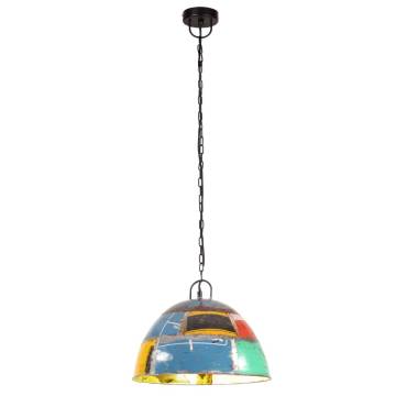  Industrial Vintage Hanging Lamp 25 W Multicolour Round 41cm E27