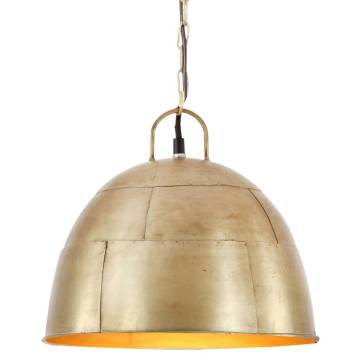  Industrial Vintage Hanging Lamp 25 W Brass Round 31 cm E27