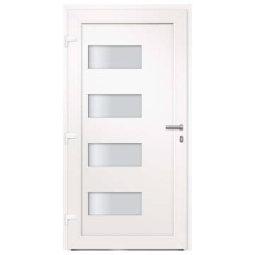  Front Door Aluminium and PVC Anthracite 100x210 cm