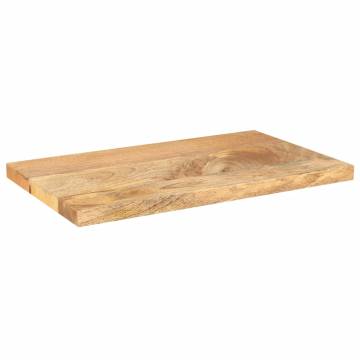  Table Top 60x30x3.8 cm Rectangular Solid Wood Mango