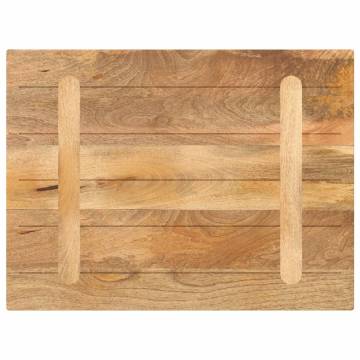  Table Top 90x70x3.8 cm Rectangular Solid Wood Mango