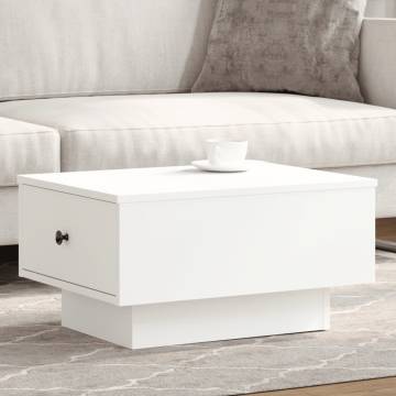  Coffee Table White 60x45x31 cm Engineered Wood