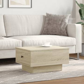  Coffee Table Sonoma Oak 60x45x31 cm Engineered Wood