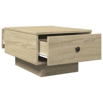  Coffee Table Sonoma Oak 60x45x31 cm Engineered Wood