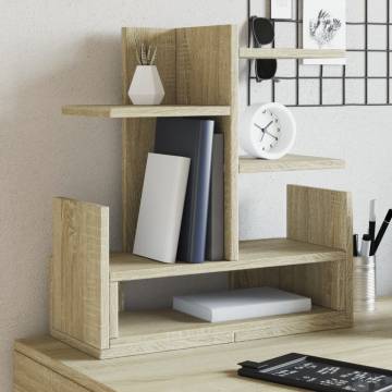  Desk Organiser Sonoma Oak 49x20x52.5 cm Engineered wood