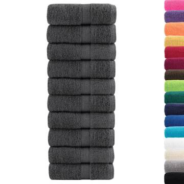  Premium Soap Towels SOLUND 10pcs Anthracite 30x30cm 600gsm