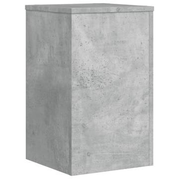  Plant Stands 2 pcs Concrete Grey 30x30x50 cm Engineered wood