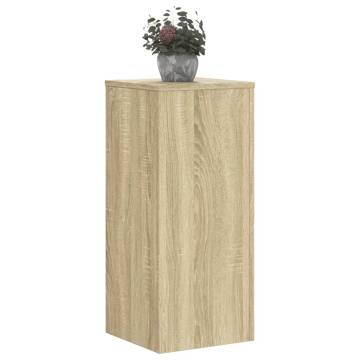  Plant Stands 2 pcs Sonoma Oak 30x30x70 cm Engineered wood