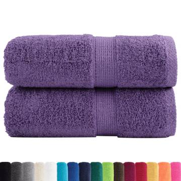  Premium Soap Towels SOLUND 2 pcs Purple 30x30 cm 600 gsm