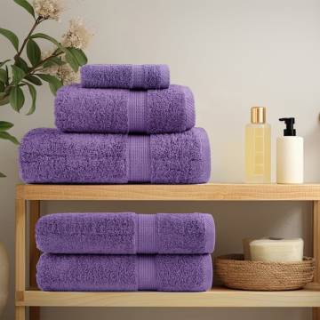  Premium Soap Towels SOLUND 2 pcs Purple 30x30 cm 600 gsm