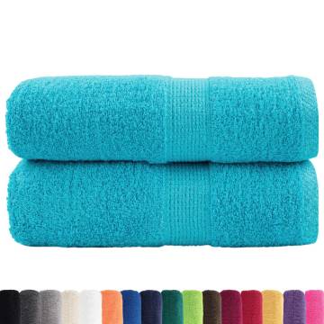  Premium Soap Towels SOLUND 2 pcs Turquoise 30x30 cm 600 gsm