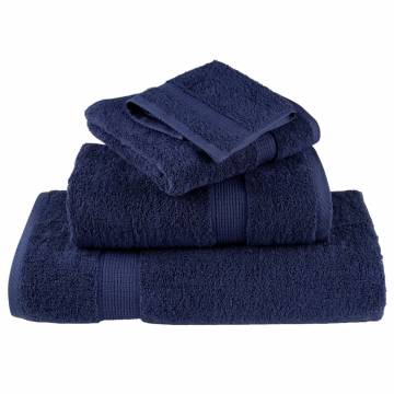  Premium Bath Towels SOLUND 2pcs Navy Blue 100x150cm 600gsm