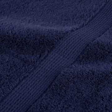  Premium Bath Towels SOLUND 2pcs Navy Blue 100x150cm 600gsm