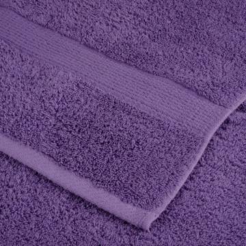  Premium Hand Towels SOLUND 2 pcs Purple 50x100 cm 600 gsm