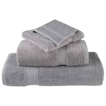  Premium Towels SOLUND 4pcs Grey 100x200cm 600gsm