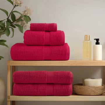  Premium Towels SOLUND 10 pcs Red 100x200 cm 600 gsm