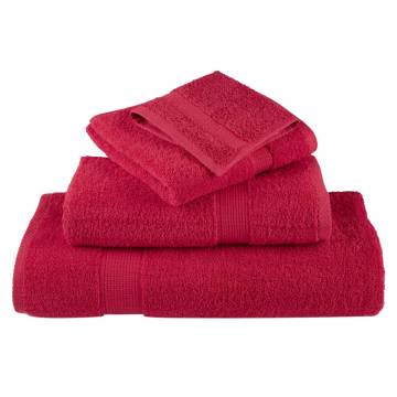  Premium Towels SOLUND 10 pcs Red 100x200 cm 600 gsm