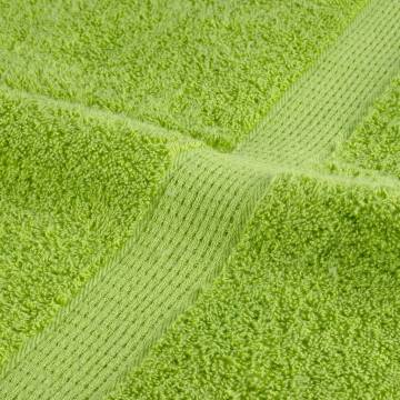  Premium Hand Towels SOLUND 2 pcs Apple Green 50x100 cm 600 gsm