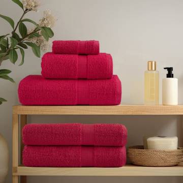  Premium Hand Towels SOLUND 2 pcs Red 50x100 cm 600 gsm