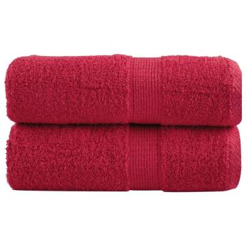  Premium Guest Towels SOLUND 2 pcs Red 30x50 cm 600 gsm