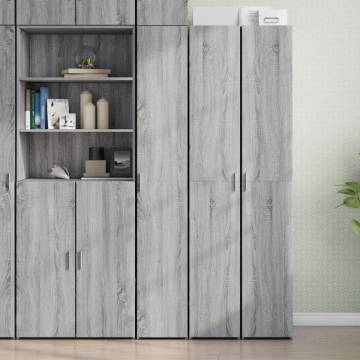  Highboard Grey Sonoma 30x42.5x185 cm Engineered Wood