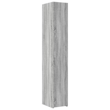  Highboard Grey Sonoma 30x42.5x185 cm Engineered Wood