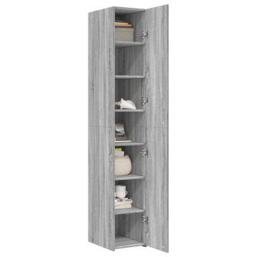  Highboard Grey Sonoma 30x42.5x185 cm Engineered Wood