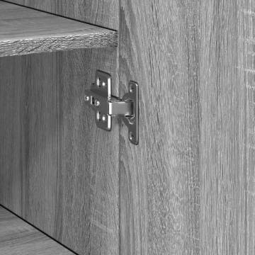  Highboard Grey Sonoma 30x42.5x185 cm Engineered Wood